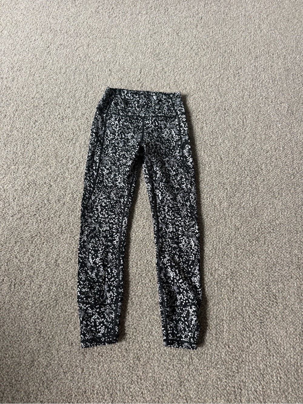 lululemon athletica Black with White Speckle Leggings